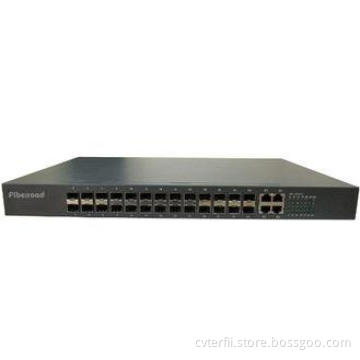 100M 24 Port SFP 2G TP SFP Web Smart Optical Fibre Switch T